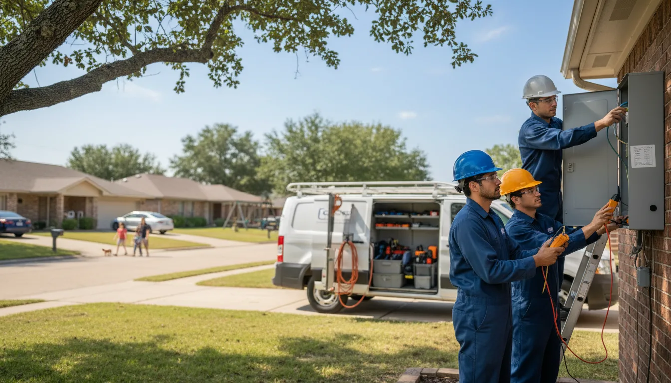Certified electrician providing emergency electrical services in Thicket, TX
